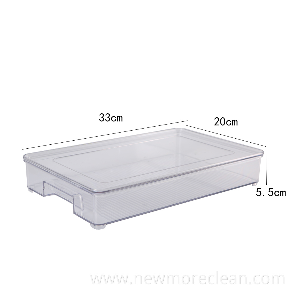 Set of 4 Refrigerator Organizer Bins with Lids